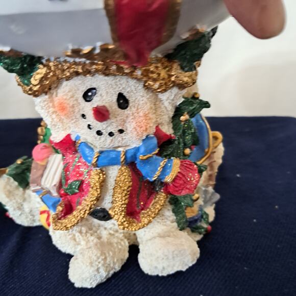 Artmark Christmas Collection Large Snowman Candle Holder - Picture 4 of 7